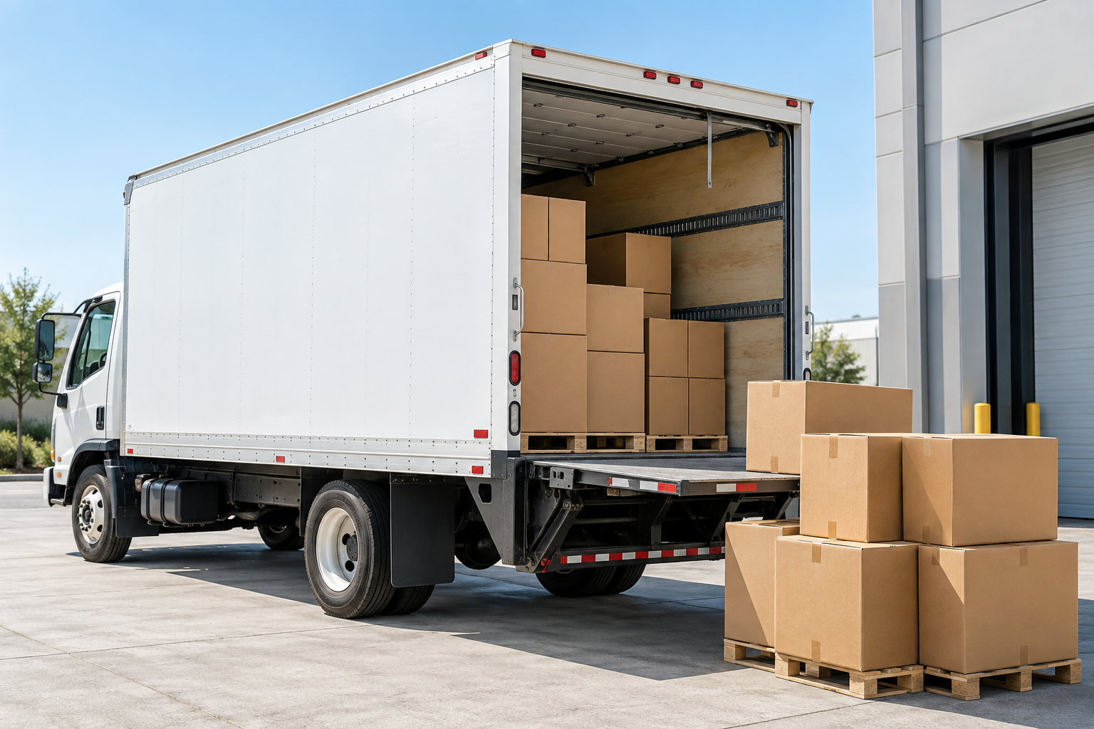 Domestic delivery truck