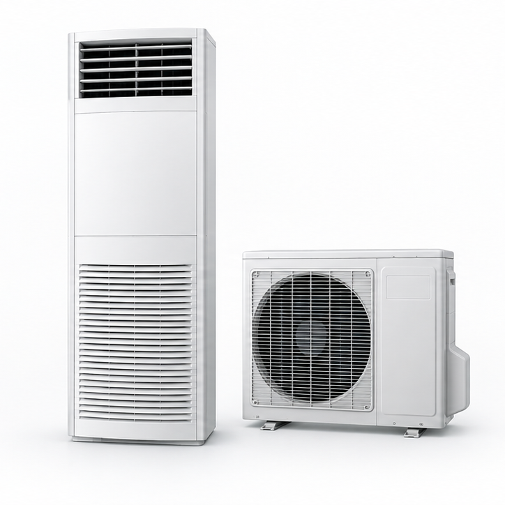 Floor-standing air conditioner with outdoor unit
